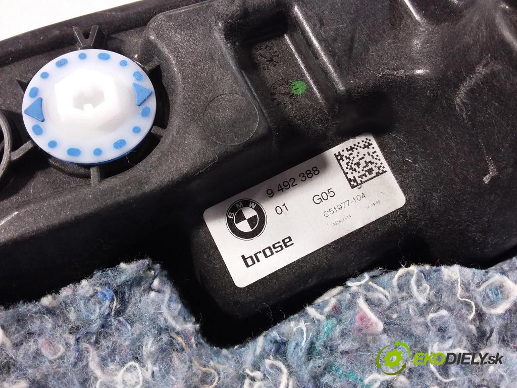 Bmw X5 0 mechanismus stahování Sklenka: Zad: v pravo: 9492388