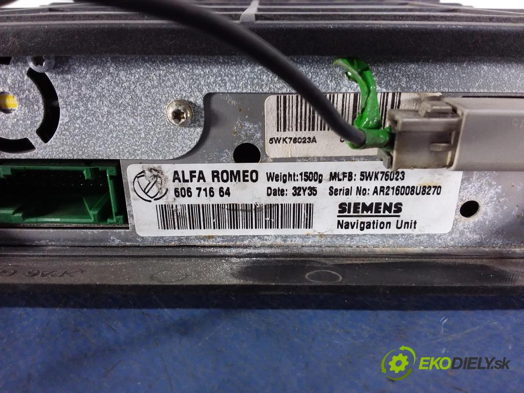 Alfa romeo 166 2000 Radio I Navigácia: 60671664