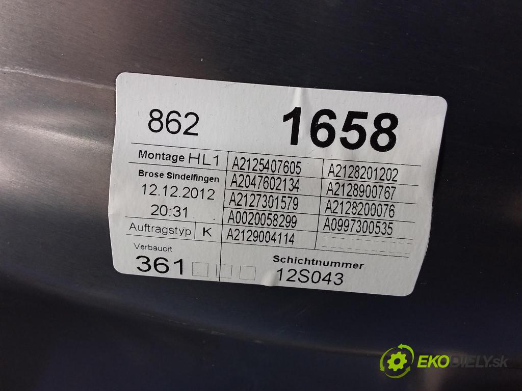 Mercedes E-klasa 2013 mechanismus stahování Sklenka: Zad: Levý: A2125407605