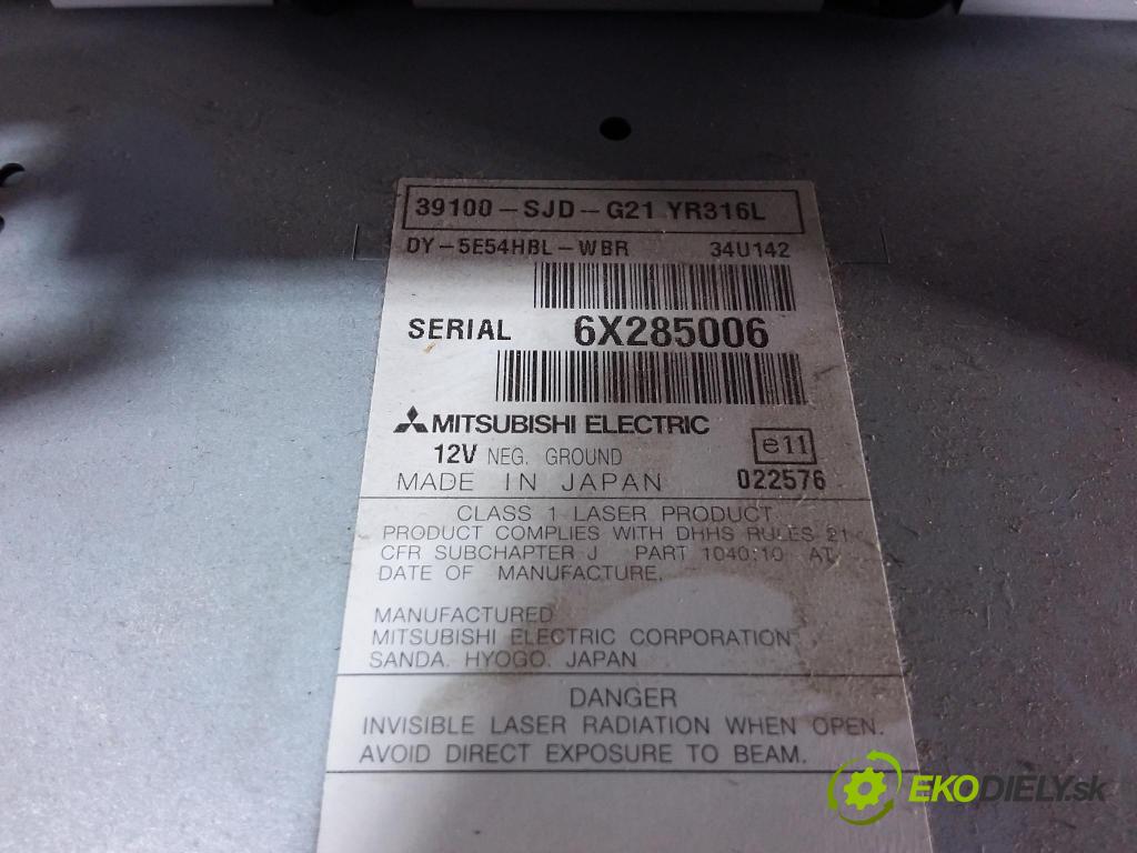 Honda Fr-v 2006 Radio I Navigácia: 39100-SJD-G21