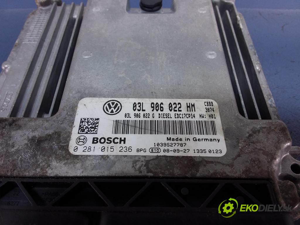 Vw Tiguan 2009 řídící jednotka Motor: 03L906022HM