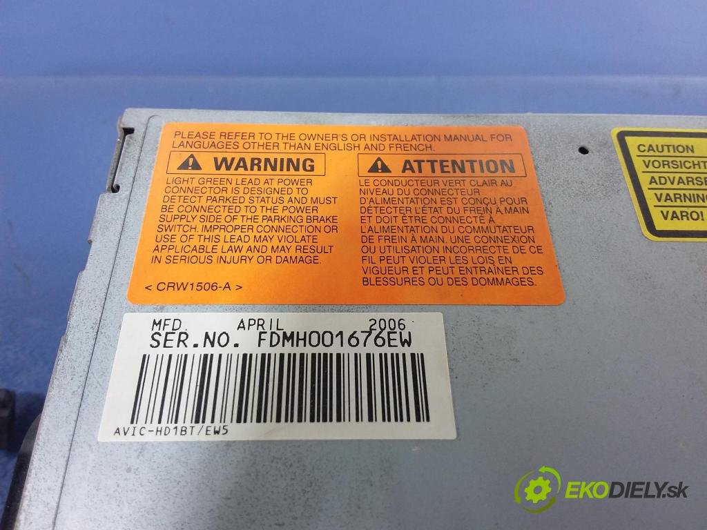 Kia Sportage 2009 Radio I Navigace: AVIC-HD1BT