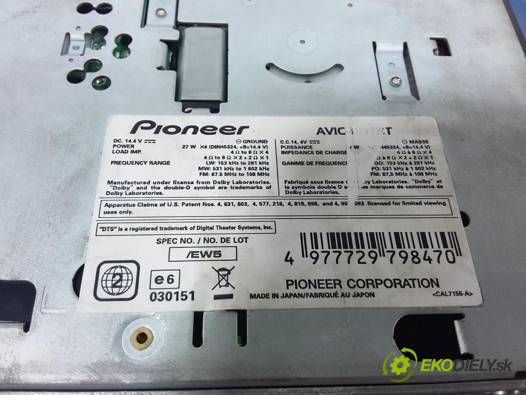 Kia Sportage 2009 Radio I Navigace: AVIC-HD1BT