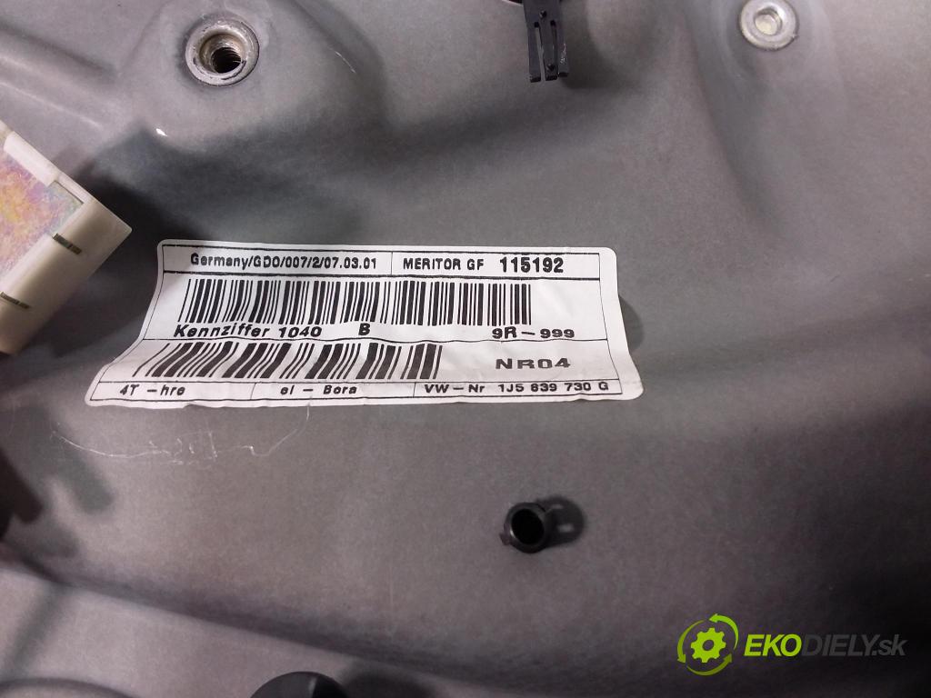 Vw Bora 2001 mechanismus stahování Sklenka: Zad: v pravo: 1J5839730G