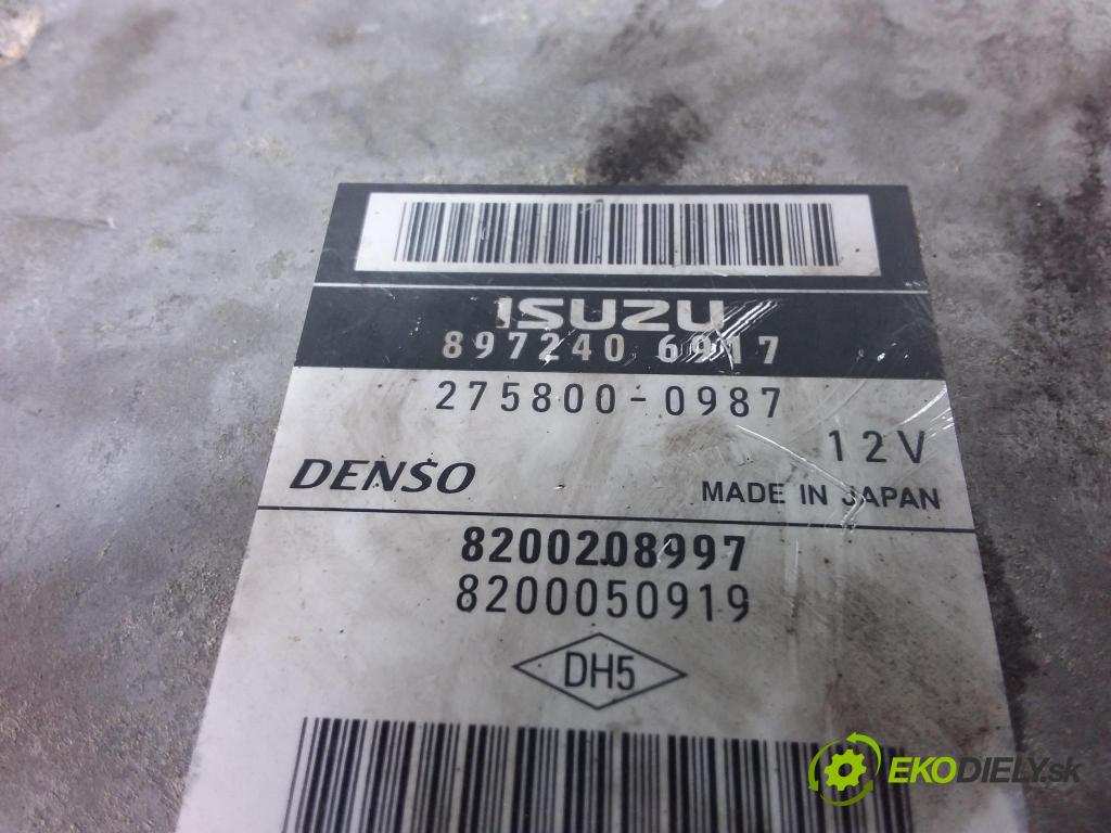 Renault Vel satis 2002 řídící jednotka Motor: 8200208997