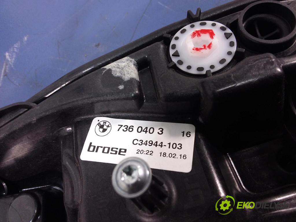 Bmw Seria 7 2016 mechanismus stahování Sklenka: Zad: Levý: 7360403