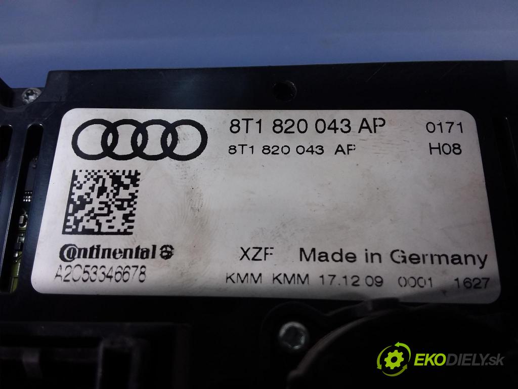 Audi A5 2009 Přepínač Klimatizace: Proud vzduchu 8T1820043AP