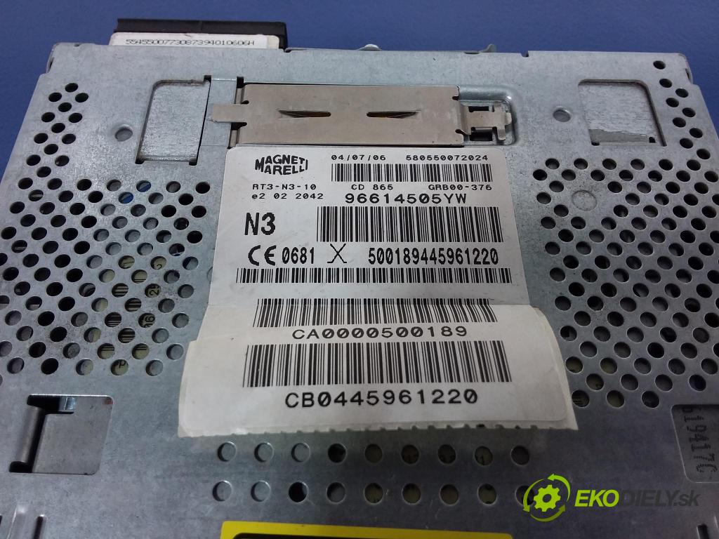 Peugeot 407 2004 Radio I Navigace: 96614505YW