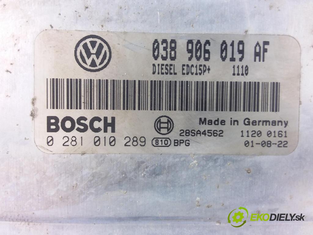 Skoda Fabia 2001 řídící jednotka Motor: 038906019AF