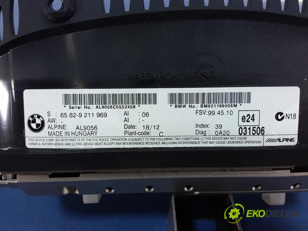 Bmw Seria 3 2012 Radio I Navigácia: 9283428