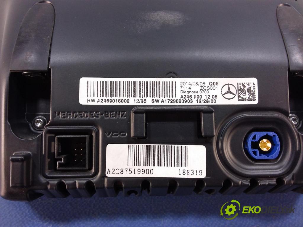 Mercedes Cla 2014 Radio I Navigácia: A2469009612