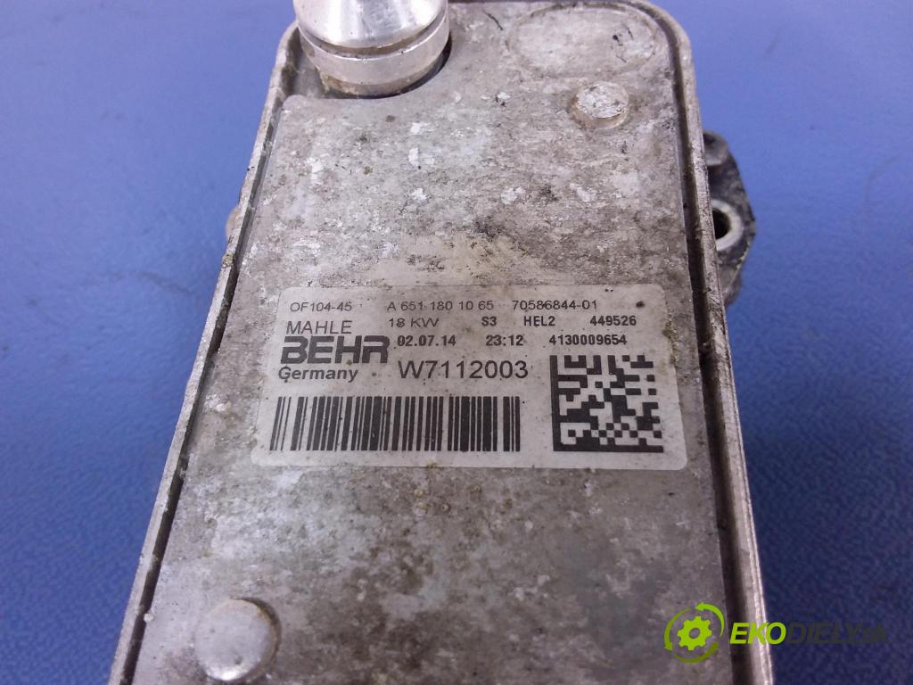 Mercedes Cla 2014 chladič oleja A6511801065