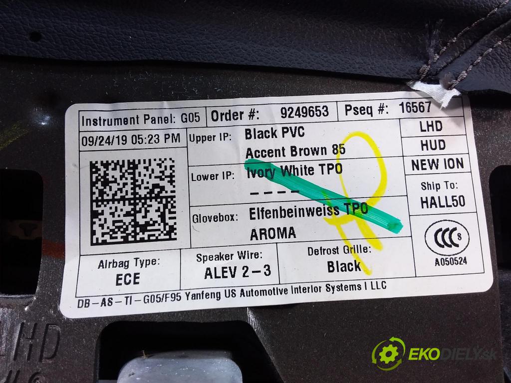 Bmw X7 2019 kokpit,pristrojová doska