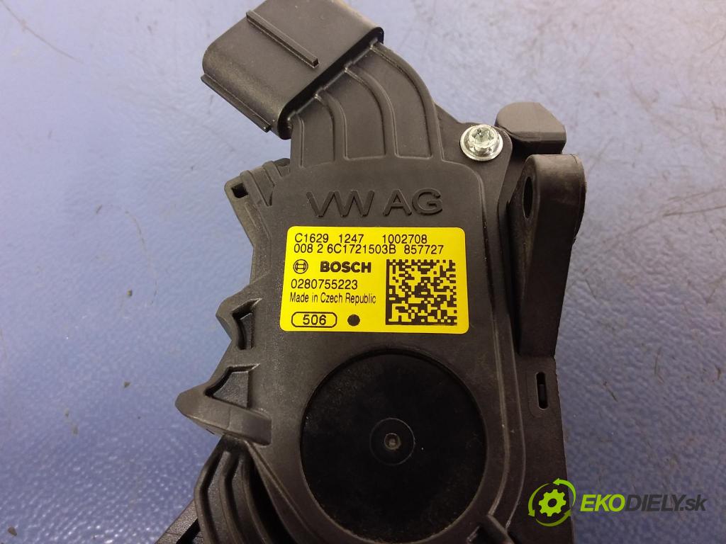 Skoda Fabia 2016 pedal Plyn: 6C1721503B
