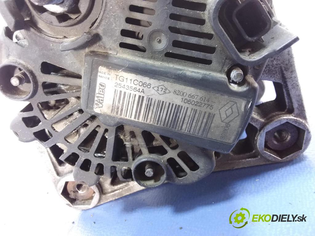 Renault Megane 2006 Alternator 8200667614