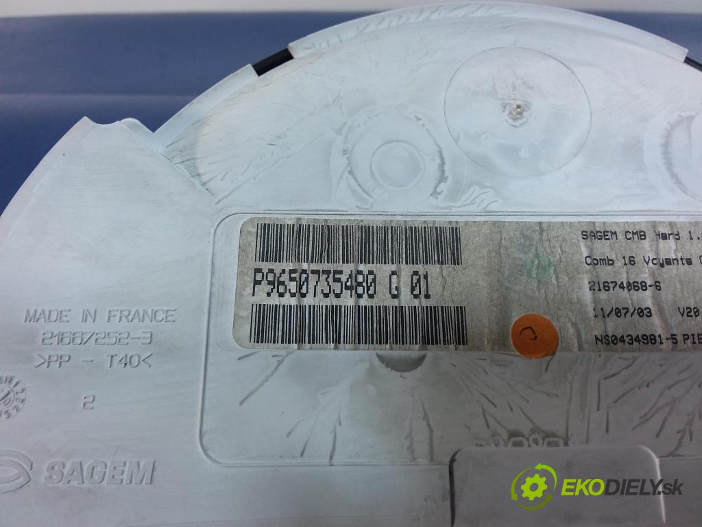 Citroen C2 2003 prístrojovka/ budíky 9650735480