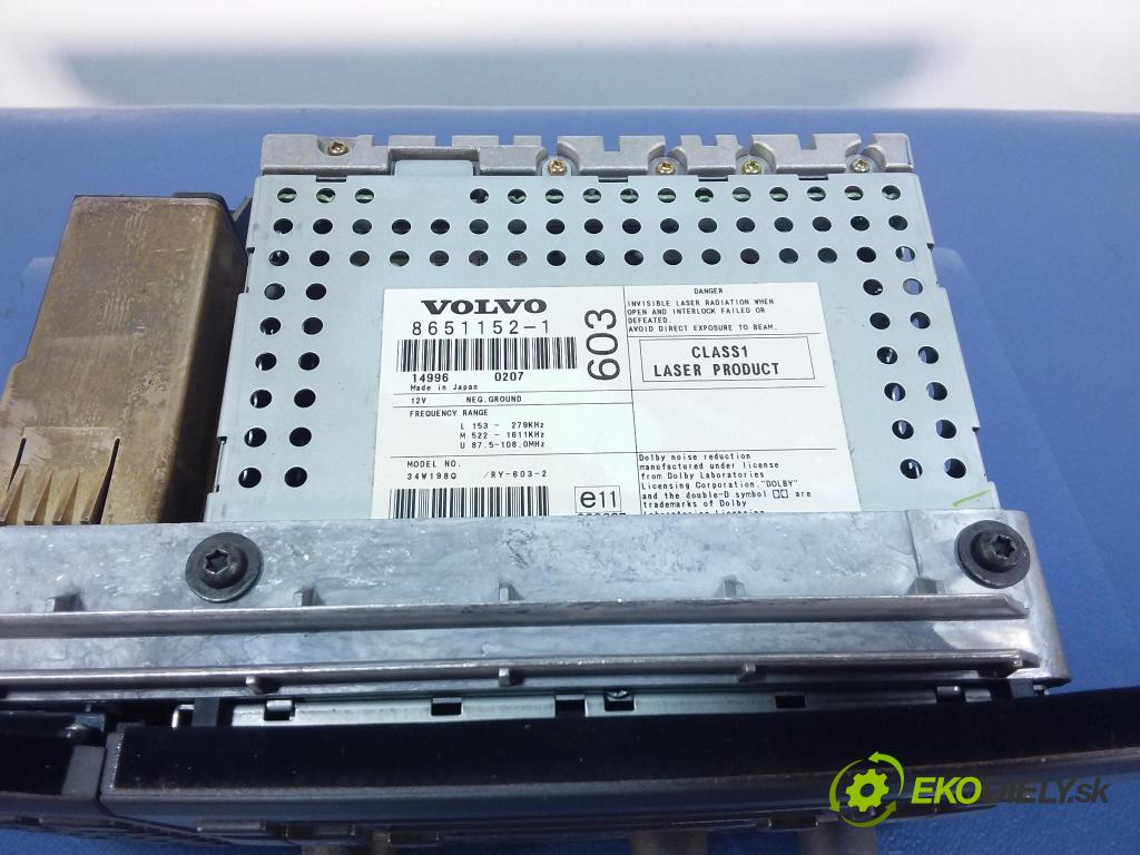 Volvo S60 2002 Radio I Navigace: 8651152