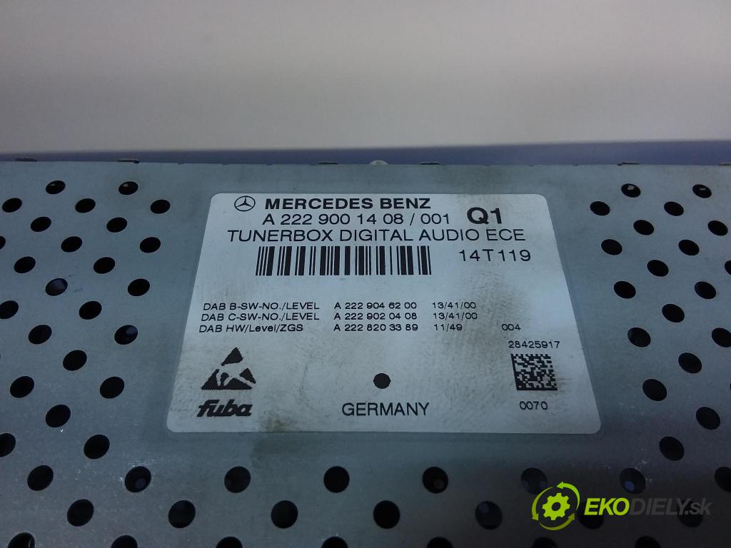 Mercedes S-klasa 2014 Radio I Navigácia: A2229001408