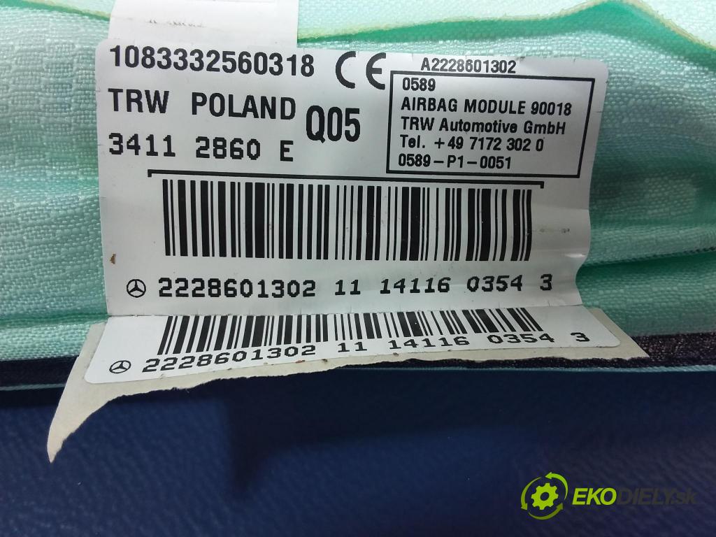 Mercedes S-klasa 2014 Airbag: clona x 2228601302
