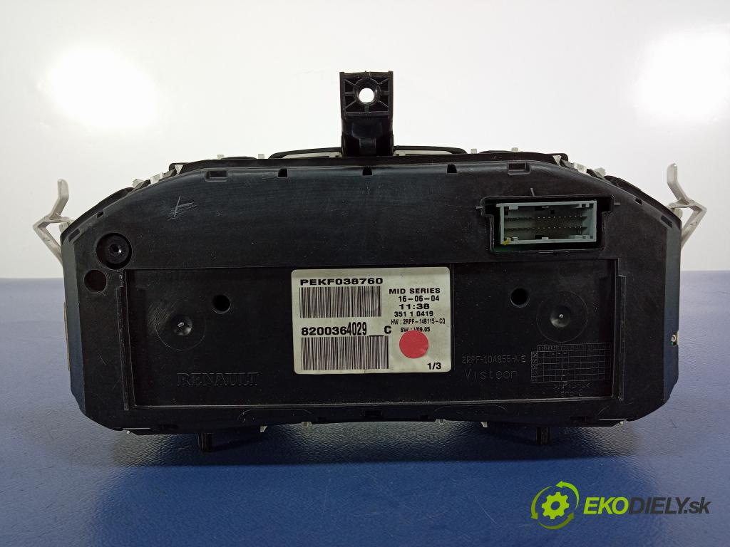 Renault Megane 2005 prístrojovka/ budíky 8200364029