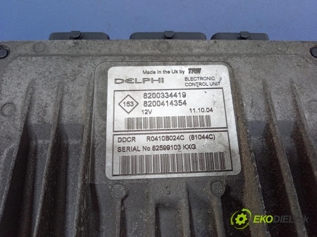Renault Megane 2005 řídící jednotka Motor: 8200334419