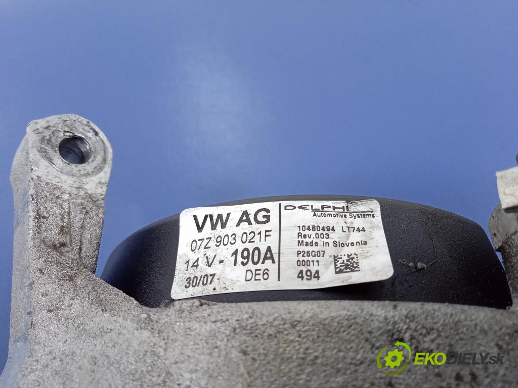 Vw Phaeton 2004 Alternator 07Z903021F