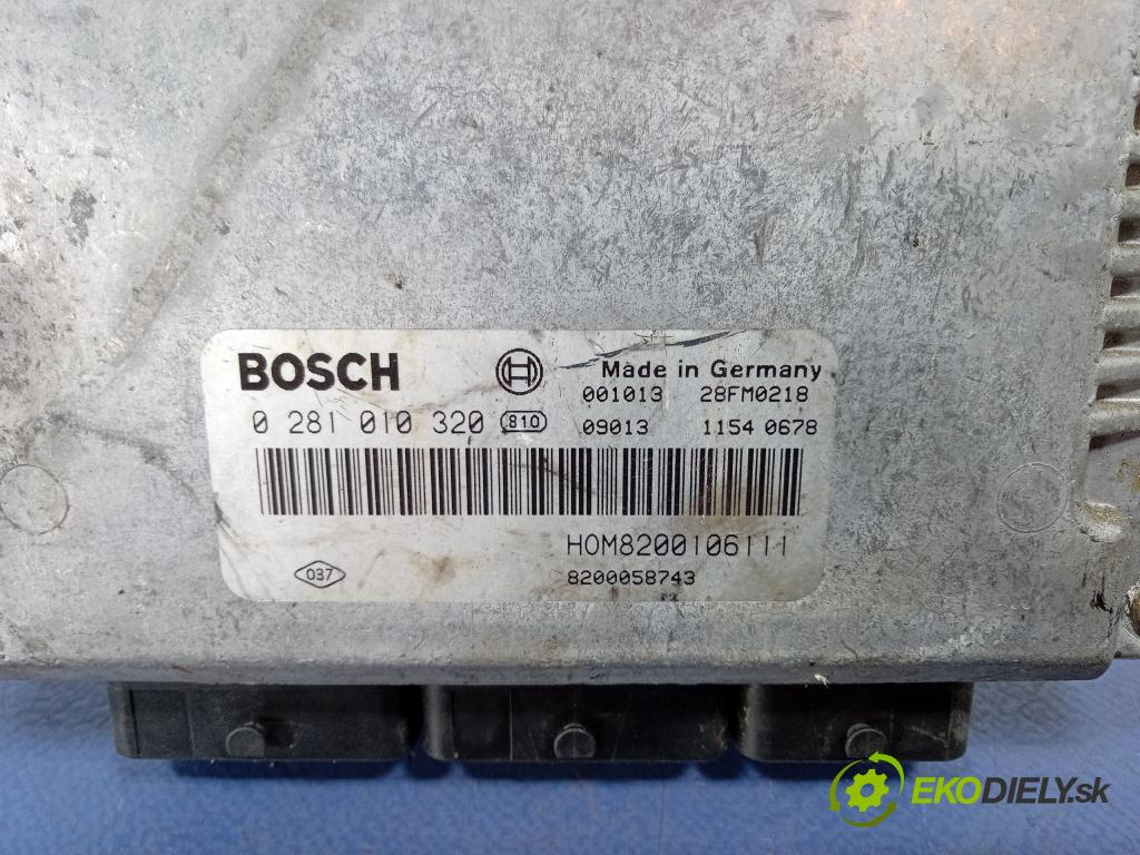 Renault Master 2000 řídící jednotka Motor: 0281010320