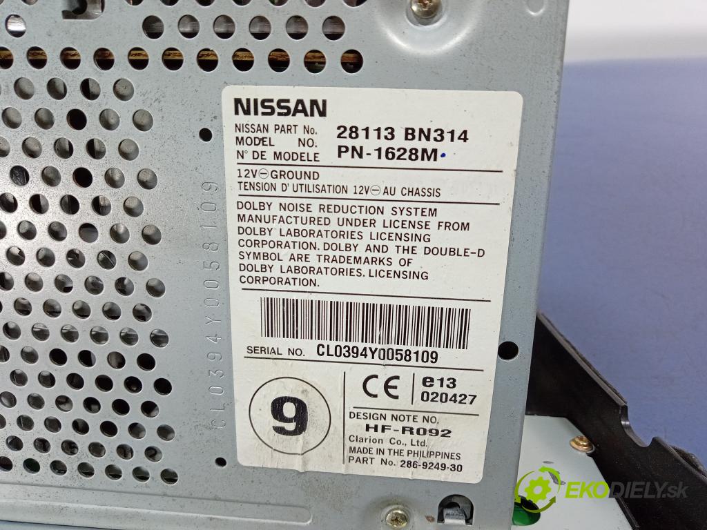Nissan Almera 2000 Radio I Navigácia: 28113BN314