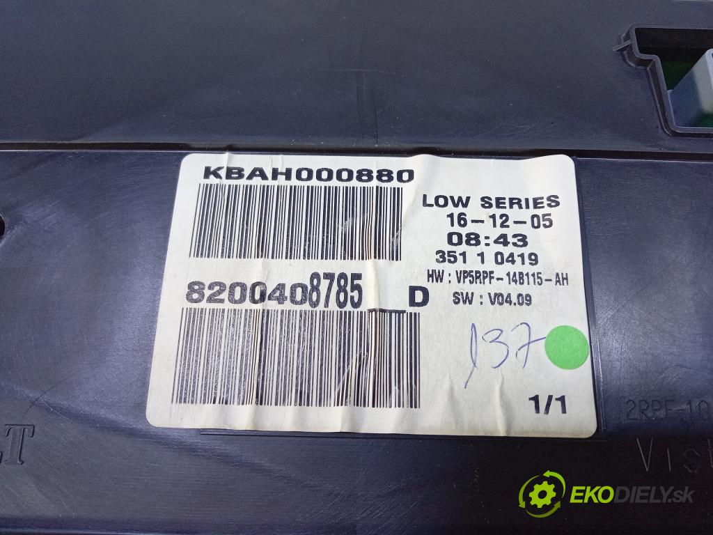Renault Megane 2006 prístrojovka/ budíky 8200408785D