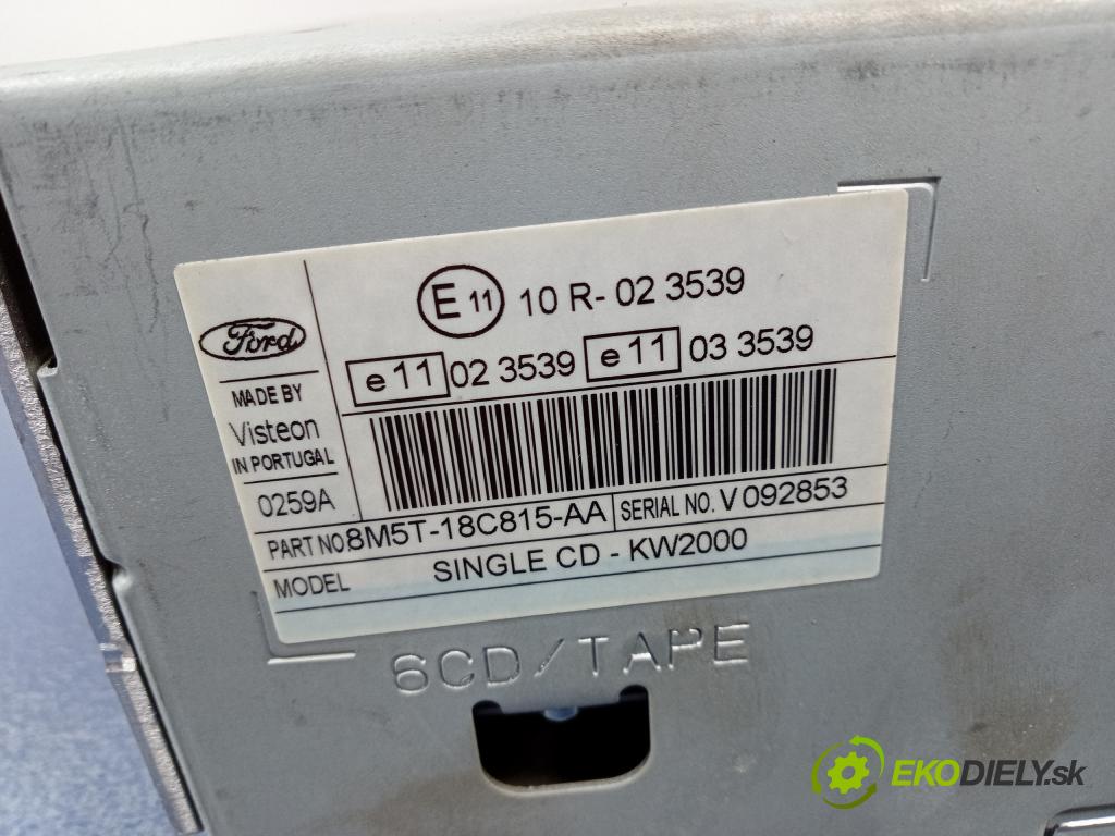 Ford Focus 2008 Radio I Navigácia: 8M5T-18C815-AA