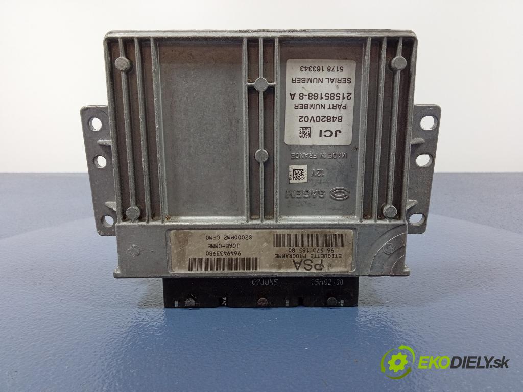 Citroen C2 2005 řídící jednotka Motor: 9657018580