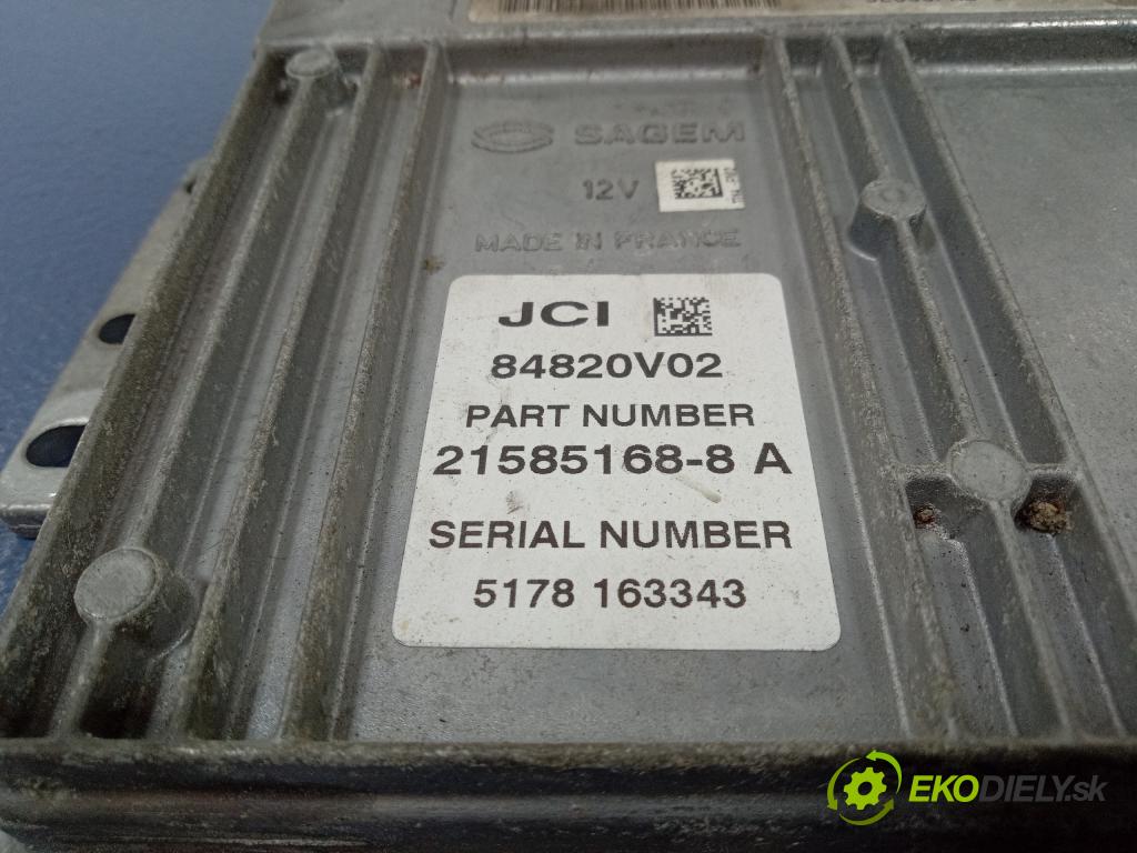 Citroen C2 2005 řídící jednotka Motor: 9657018580