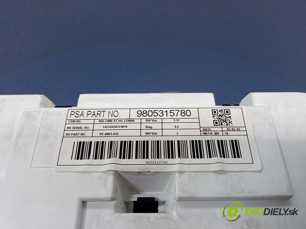 Citroen C5 2015 prístrojovka/ budíky 9805315780