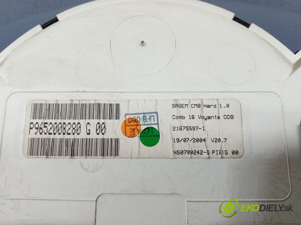 Citroen C3 2004 prístrojovka/ budíky 9652008280