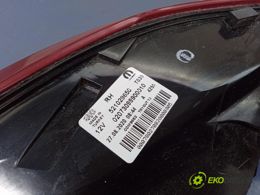 Fiat Tipo 0 svetlo / reflektor ty: Prava: Vonkajšie: 521029650