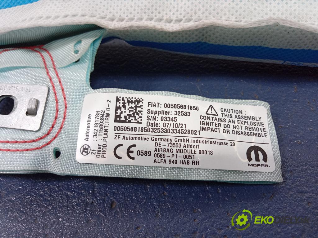 Alfa romeo Stelvio 2021 Airbag: clona x 00505681850