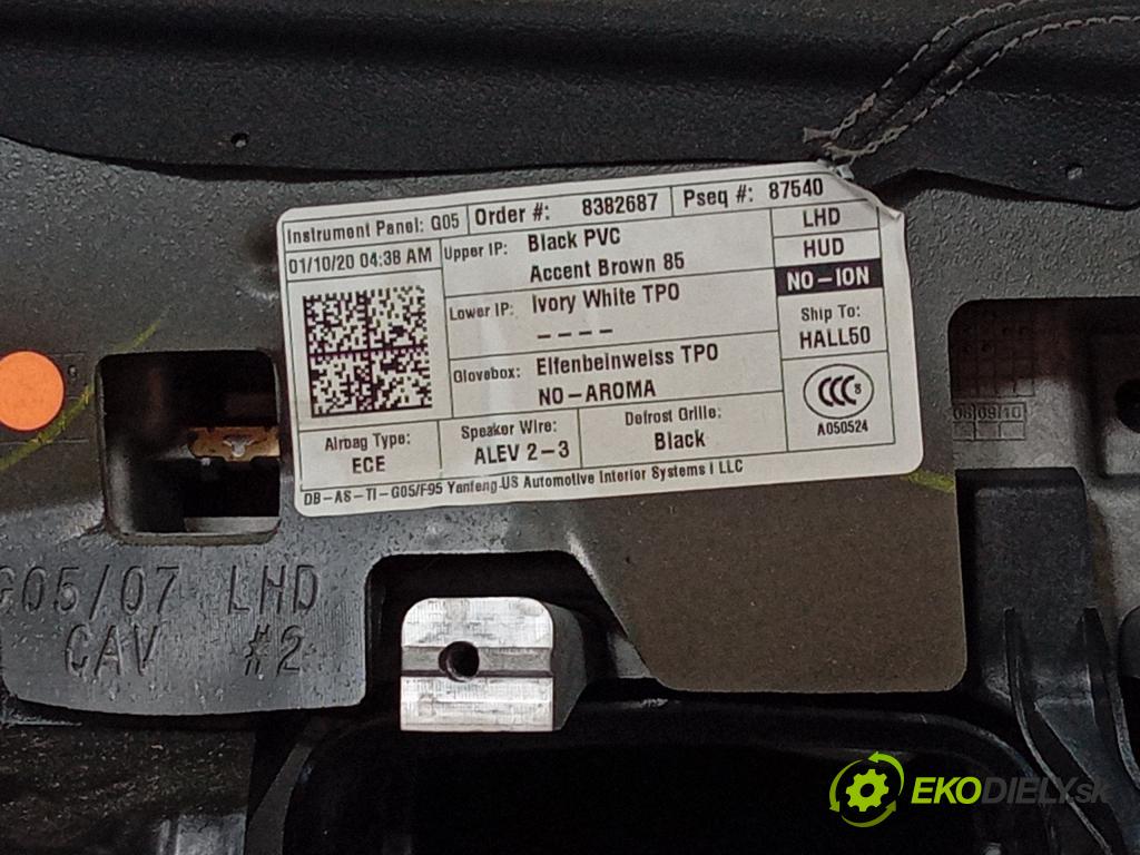 Bmw X5 2020 kokpit,pristrojová doska Distribúcia: 9471886