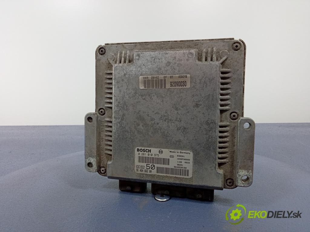 Peugeot 607 2003 riadiaca jednotka Motor: 0281010975