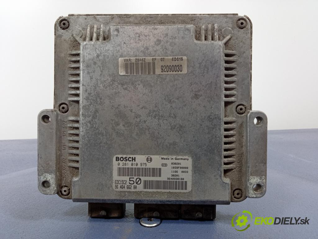 Peugeot 607 2003 riadiaca jednotka Motor: 0281010975