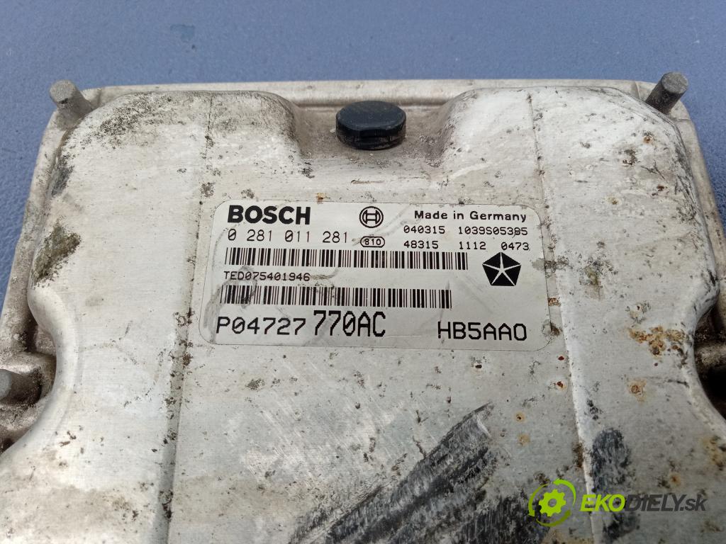 Chrysler Grand voyager 2004 riadiaca jednotka Motor: P04727770AC
