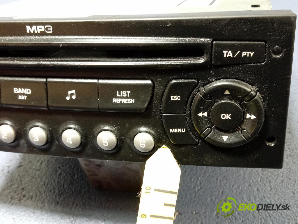 Citroen C4 2007 Radio I Navigace: 9662925877