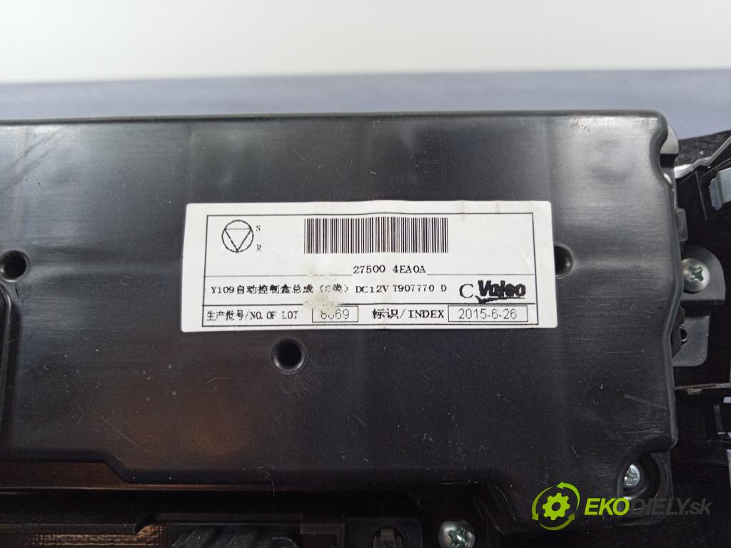 Nissan Qashqai 2015 Prepínač: Klimatizácia: Prúd vzduchu: 275004EA0A