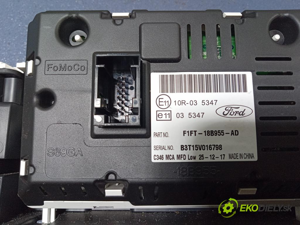 Ford Focus 2018 Displej: Rádio: / GPS F1FT18B955AD