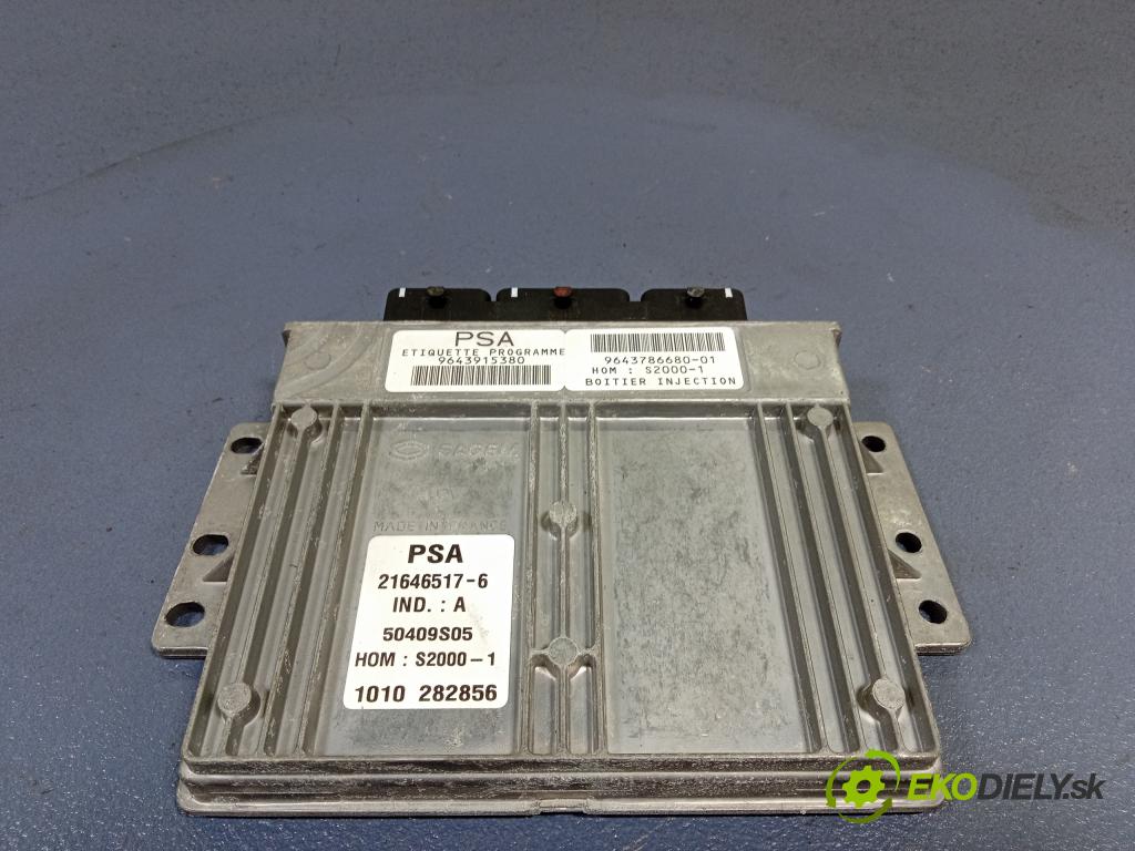 Citroen C5 2002 riadiaca jednotka Motor: 9643786680