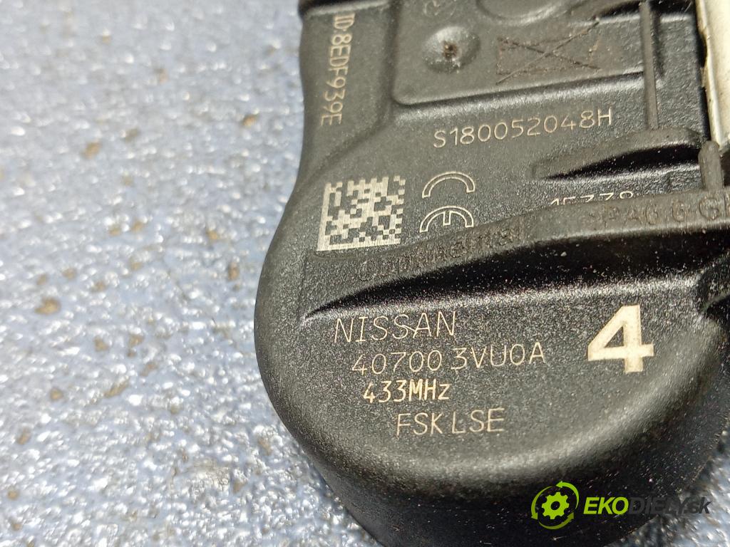 Nissan Qashqai 2016 snímač Tlak Pneumatiky: 407003VU0A