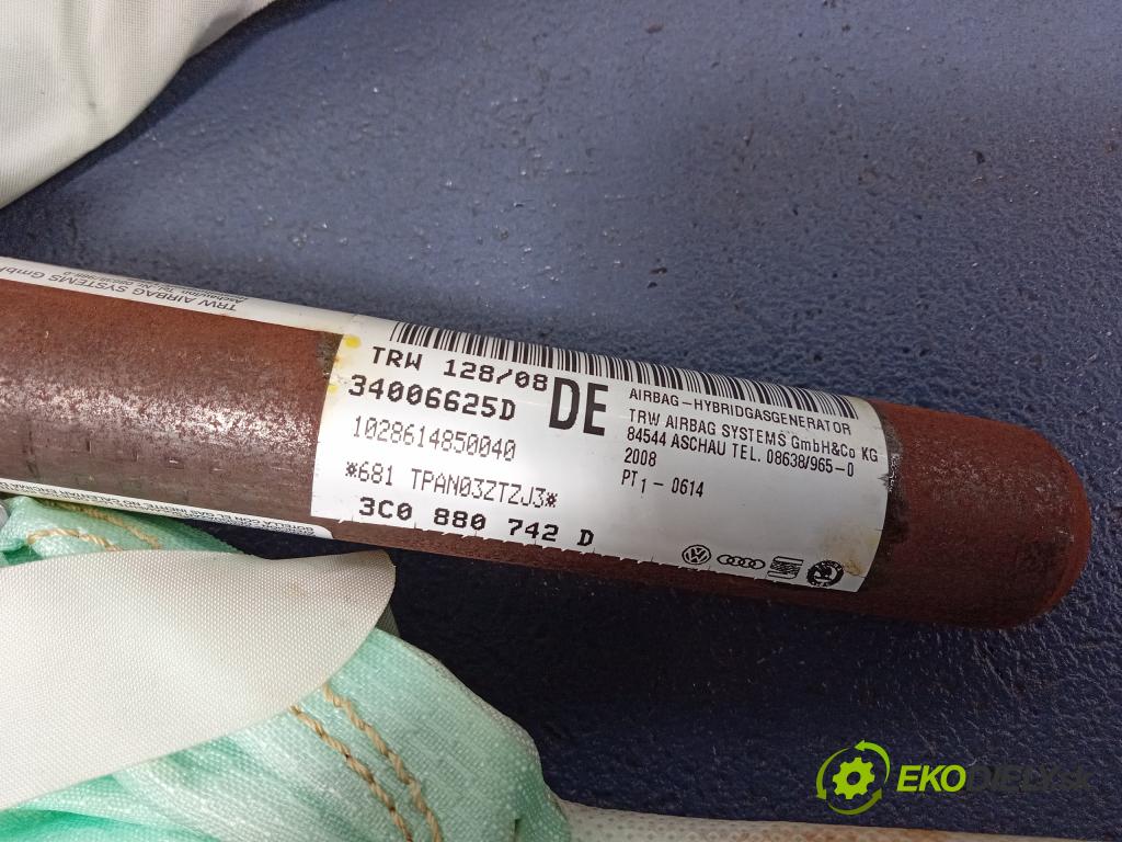 Vw Passat 2008 Airbag: clona x 3C0880742D