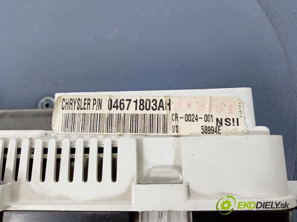 Chrysler Pt cruiser 2002 prístrojovka/ budíky 04671803AH