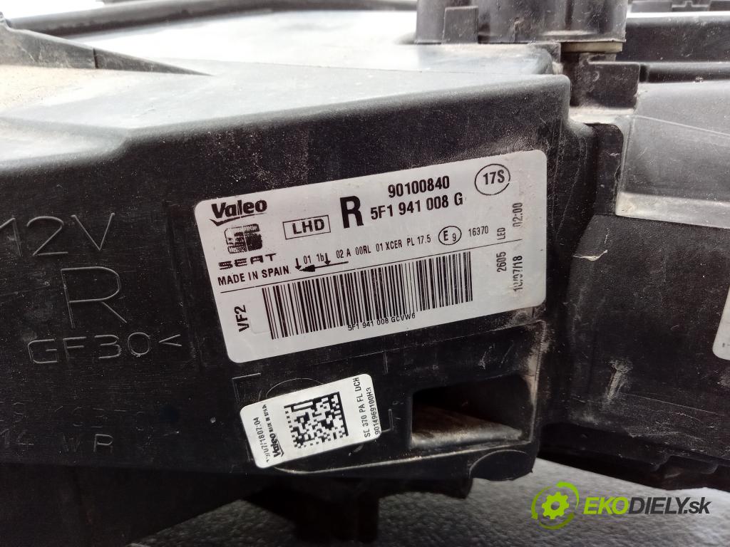 Seat Leon 0 světlo v pravo: 5F1941008G