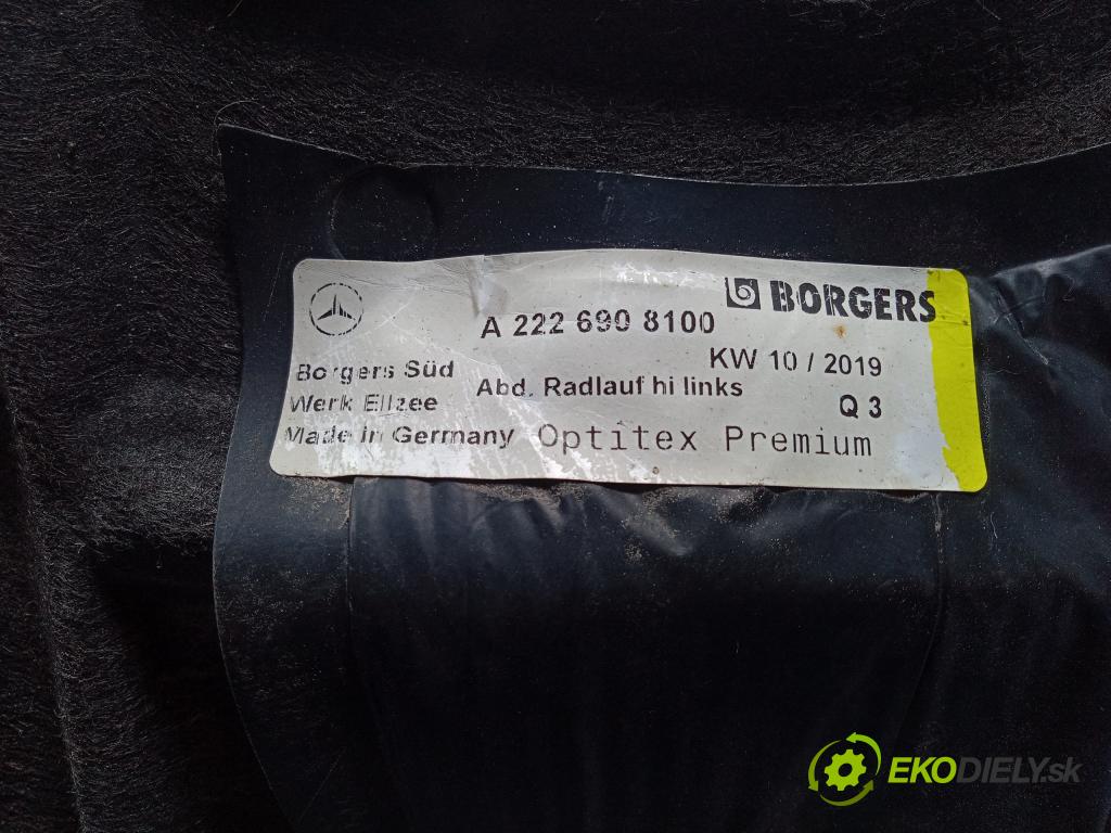 Mercedes S-klasa 2019 Blatník: plastický: zad 2226908100