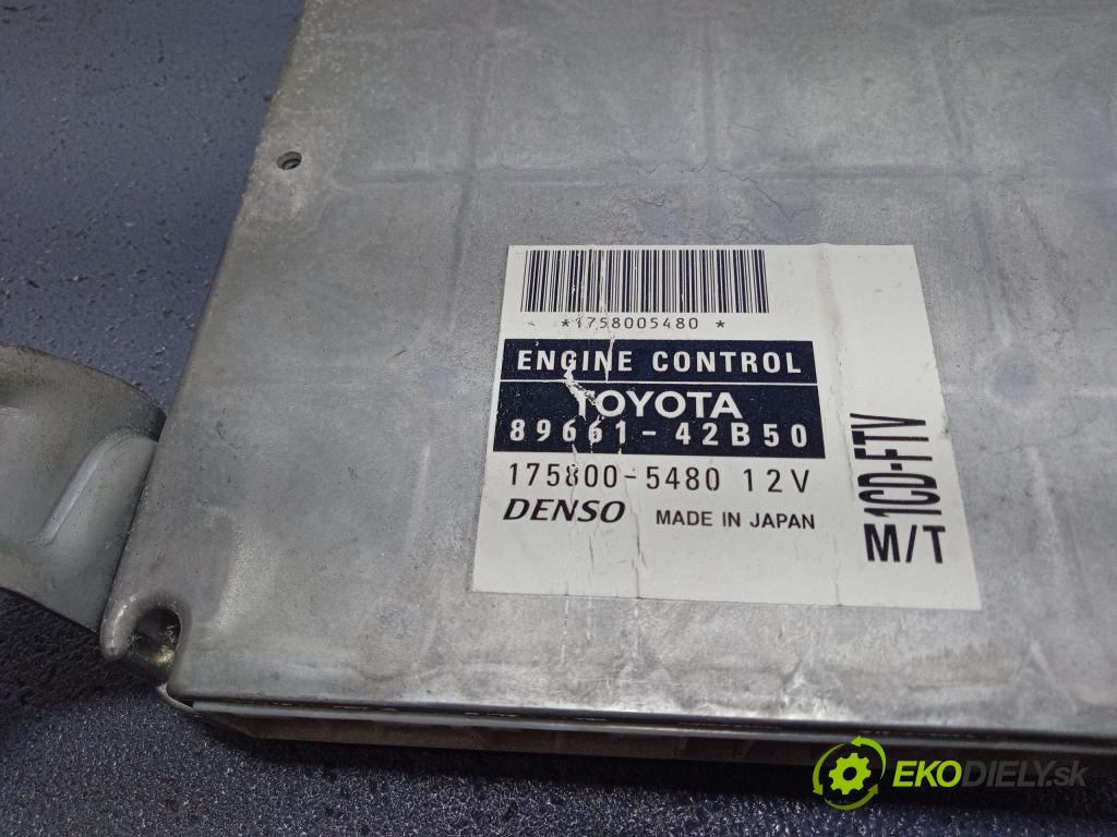 Toyota Rav4 2001 riadiaca jednotka Motor: 89661-42B50